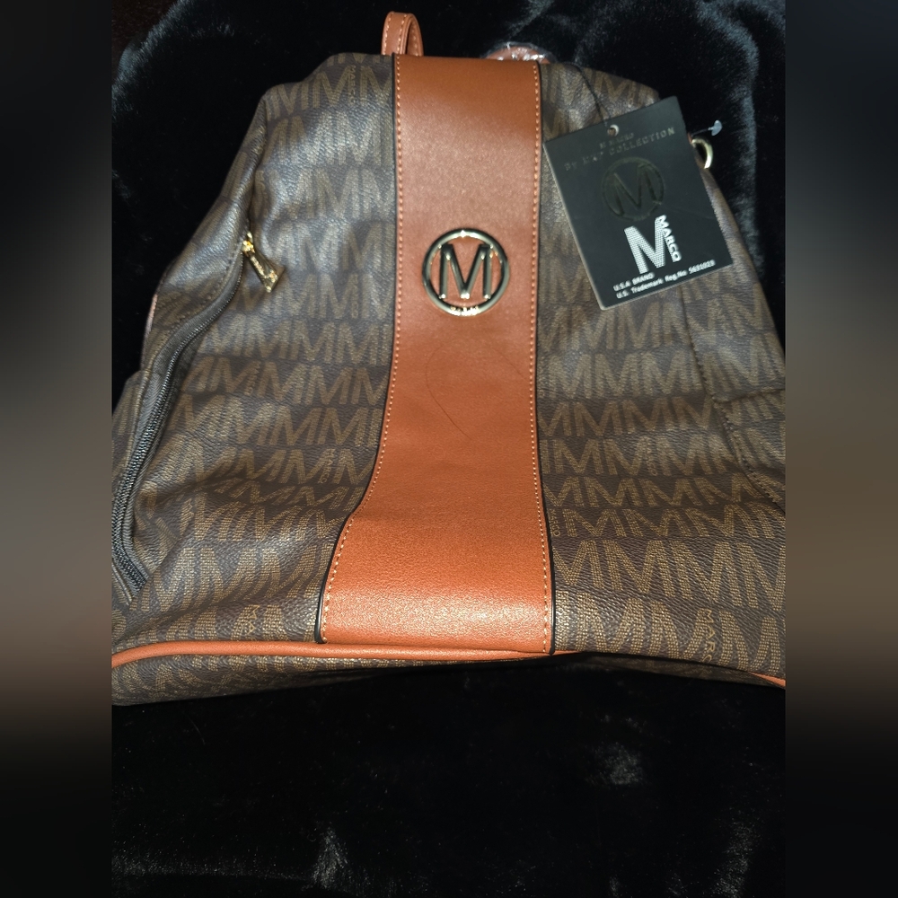 Brown and Tan Signature en's Bag
